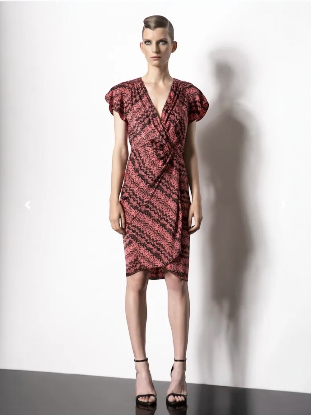 Veronica Beard Silk Twist Front Wrap Dress – Size 6